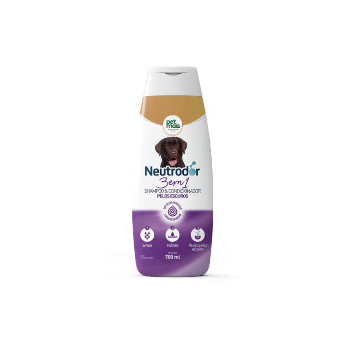 Shampoo Neutrodor Pelos Escuros 3 em 1